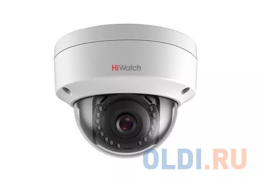 IP-камера HiWatch DS-I202 (4 mm) "2Мп уличная купольная мини IP-камера с ИК-подсветкой до 30м 1/2.8'' Progressive Scan CMOS матрица; объектив 4мм; уго