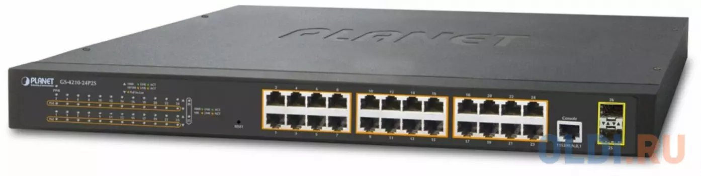 IPv4, 24-Port Managed 802.3at POE+ Gigabit Ethernet Switch + 2-Port 100/1000X SFP (300W)