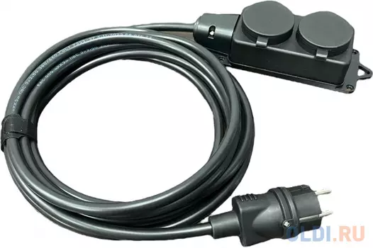 iTOK Силовой удлинитель с заземлением серии iconnect кгтп-хл 3x2,5 мм 2 гнезда ip44 гост 5 м i-CONNECT-SU-KG-325-2-44-5