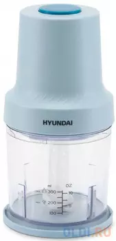 Измельчитель электрический Hyundai HYC-P3138 0.8л. 300Вт голубой/белый