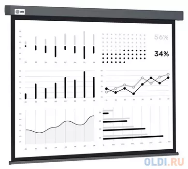 Экран настенно-потолочный Cactus CS-PSW-180X180-SG 180 x 180 см