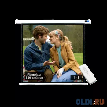 Экран S'OK SCPSM-250X250FG-GR Pro 139'' 1:1 настенно-потолочный, моторизованный, Fiberglass, белый