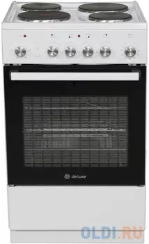 Электрическая плита De Luxe 5004.16э белый