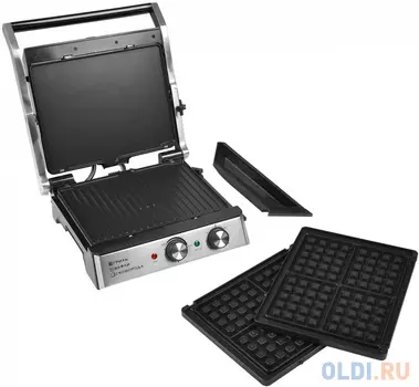 Электрический гриль GFGRIL GF-180 3 IN 1 WAFFLE &amp; GRILL &amp; GRIDDLE