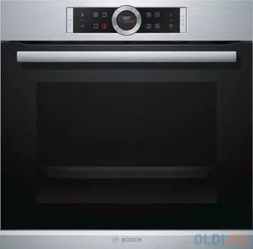 Электрический шкаф Bosch HBG672BS1F серебристый/черный