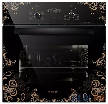 Электрический шкаф Gefest ДА 622-02 К19 черный с рисунком