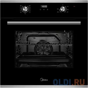 Электрический шкаф Midea MO68111X серебристый/черный