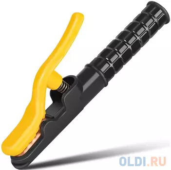 Электрододержатель Deli DL23500A 500гр, макс. сила тока 500A, длина 295мм, диаметр электрода 6,3-10мм, площадь поперечного сечения кабеля 70-95 кв.мм