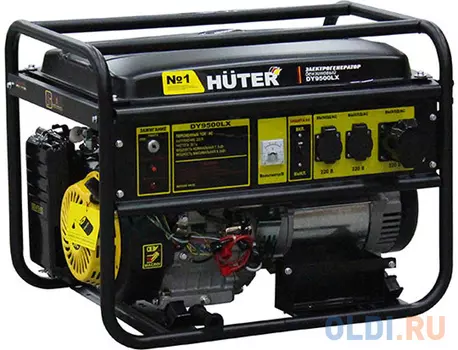 Бензиновый генератор Huter DY9500LX, 220 В, 8кВт [64/1/40]