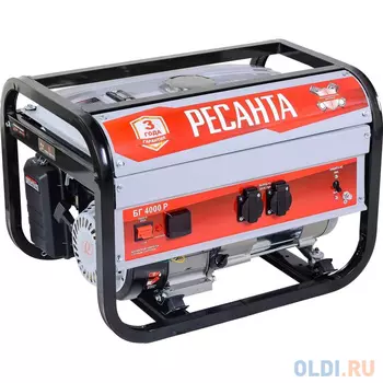 Электрогенератор РЕСАНТА БГ 4000 Р (64/1/44) 3 кВт, 7 л.с., 163 см3, 220 В