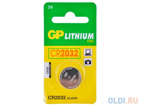 Элемент питания GP CR2032-C1 (для биоса мат. плат)