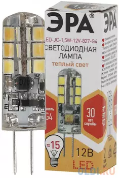ЭРА Б0033188 Светодиодная лампа LED smd JC-1,5w-12V-827-G4