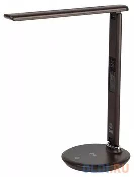 ЭРА Б0057201 Настольный светильник NLED-505-10W-BR светодиодный коричн, выбор цвет температуры, три уровня яркости, многофункциональный дисплей с фун