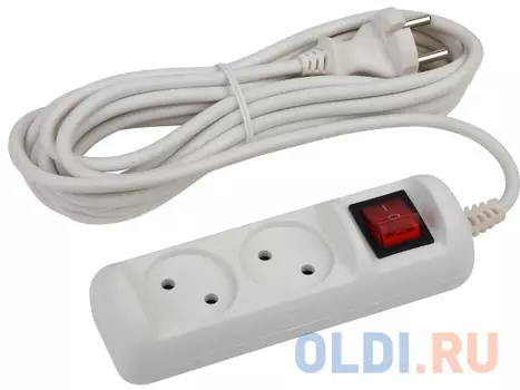 ЭРА U2s1,5m2x1 Удлинль без заземл, с выкл, 2гн, 1,5м, ПВС, 2х1мм2, 10А 20/720 Б0044046