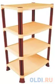 ЭТАЖЕРКА ПЛАСТ. 4 ПОЛКИ 83*51*35 СМ (1/4) "АЛЬТЕРНАТИВА" М598