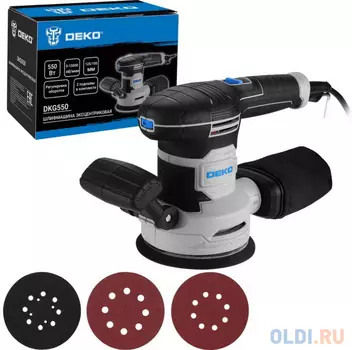 Эксцентриковая шлифовальная машина Deko DKG550 550Вт