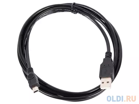 Кабель Type-A miniUSB 1.8м 5bites UC5007-018C круглый черный