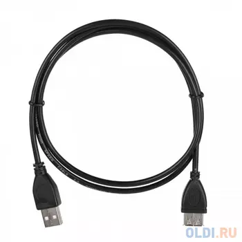 Кабель ACD-U2AAF-10L [ACD-U2AAF-10L] USB 2.0, A male - A feмale, ТТХ: (7/0.12BC+PE)*1P+(7/0.12BC+PE)*2C+7/0.12BC+AL+PVC OD4.0, Черный, 1м (742040)