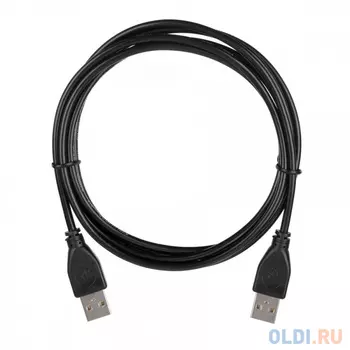 Кабель ACD-U2AAM-20L [ACD-U2AAM-20L] USB 2.0, A male - A male, ТТХ: (7/0.12BC+PE)*1P+(7/0.12BC+PE)*2C+7/0.12BC+AL+PVC OD4.0, Черный, 2м (742026)
