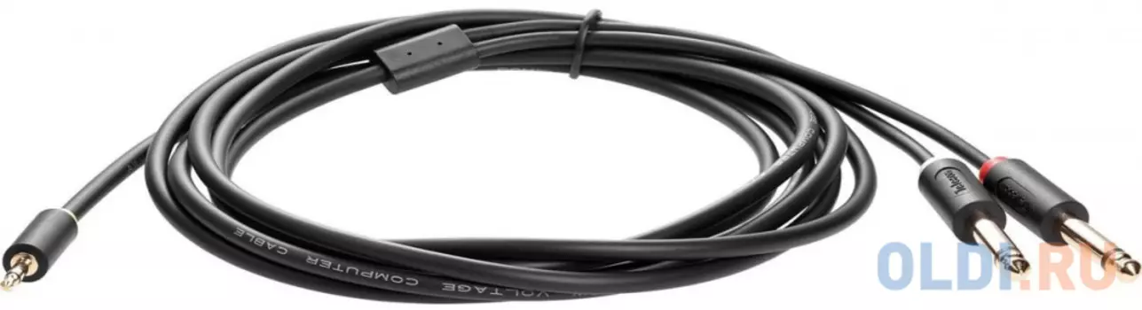 Кабель-адаптер 3.5ST(M)/2X6.35 ST(M), 3м, Telecom PRO 