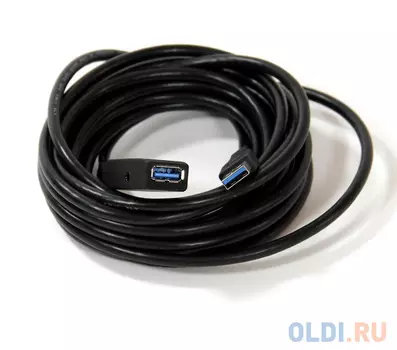Кабель-адаптер USB3.0-repeater, удлинительный активный Af> 5м VCOM 