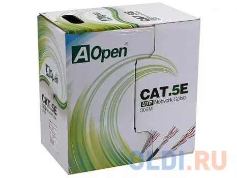 Кабель Aopen ANC514-40_AOPEN_UTP_4X2X0.4MM_305M 4 пары, одножильный