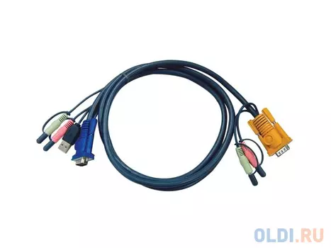 Кабель ATEN 2L-5305U HD15M/MD6M/MD6M/SP/SP-SP 5м