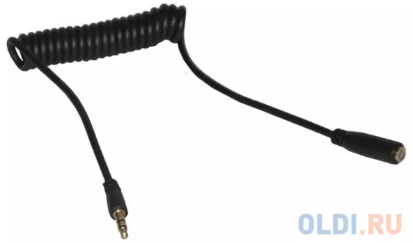 Кабель аудио Continent AUX-310BK/OEM,Разъемы: 3,5 мм jack - 3,5 мм socket, 1 м