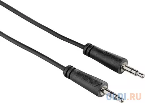 Кабель аудио Hama H-122307 Jack 3.5 (f)/Jack 3.5 (f) 0.75м. черный (00122307)