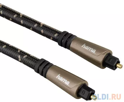Кабель аудио Hama Optical Fibre TOS (m)/TOS (m) 3м. Позолоченные контакты черный 5зв (00122263)