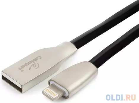 Кабель Lightning 0.5м Cablexpert CC-G-APUSB01Bk-0.5M ромбовидный черный