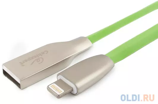 Кабель Lightning 1м Cablexpert CC-G-APUSB01Gn-1M круглый зеленый