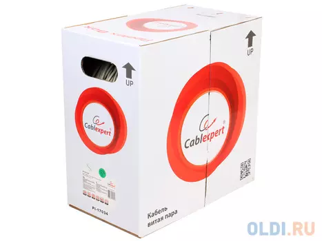 Кабель Cablexpert, UTP5e, 4 пары, 0.40 мм, CCA, однож., 305 м, серый UPC-5040E-SOL