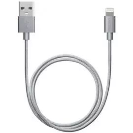 Кабель Lightning 1.2м Deppa 72189 круглый графит