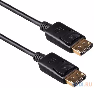 Кабель DisplayPort 1.8м Exegate EX-CC-DP-1.8 круглый черный EX284912RUS