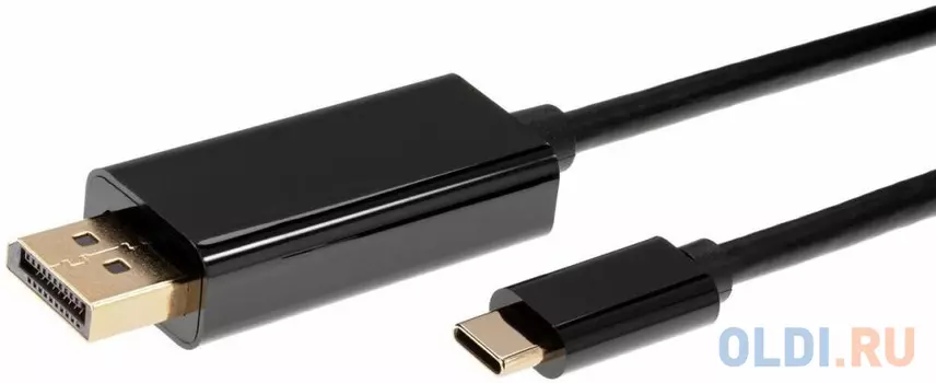 Кабель DisplayPort 1.8м VCOM Telecom ACU422C-1.8M круглый черный