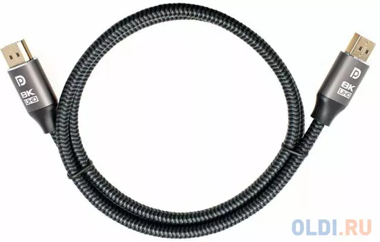 Кабель DisplayPort 1м TELECOM TCG750-1M круглый серый