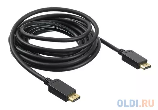 Кабель DisplayPort 5м Бюрократ BHP DPP_1.2-5 круглый черный