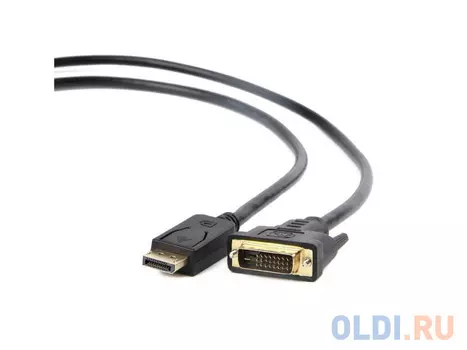 Кабель DisplayPort-DVI 1.0м Gembird экранированный черный CC-DPM-DVIM-1M