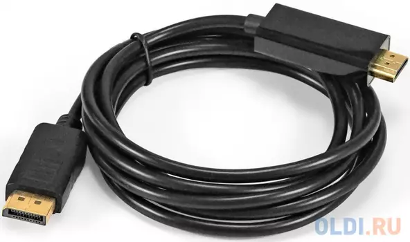 Кабель DisplayPort-HDMI ExeGate EX-CC-DP-HDMI-2.0 (20M/19M, 2м, экран)