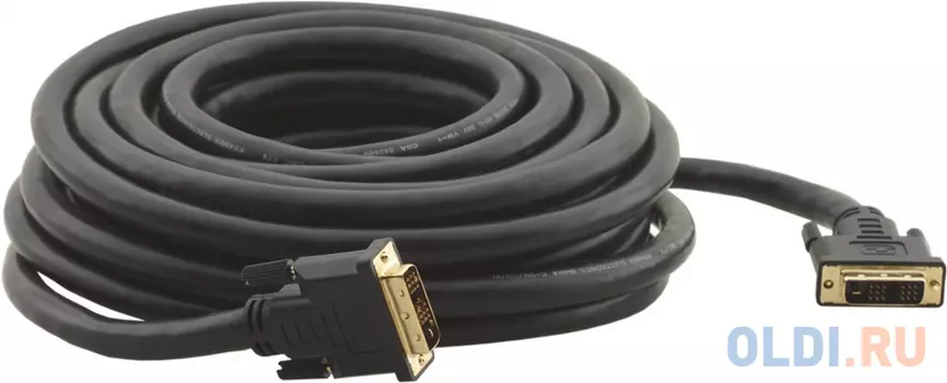 Кабель DVI-D Dual link [94-0101065] Kramer Electronics [C-DM/DM-65] DVI-D Dual link (Вилка - Вилка) (24+1 контакт), 19.5 м