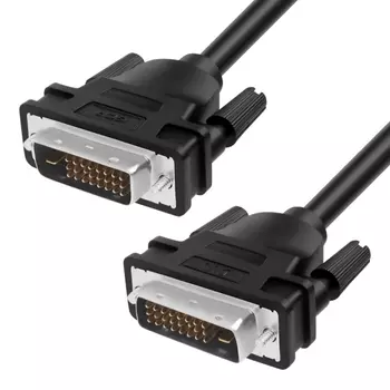 Кабель DVI-D Greenconnect GCR-DM2DMC-1.8m черный 1.8 м двойной экран