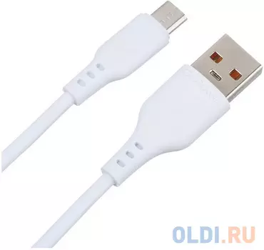 Кабель GoPower GP01M USB (m)-microUSB (m) 1.0м 2.4A ПВХ белый (1/800)
