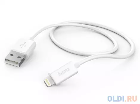 Кабель Hama H-201579 00201579 USB (m)-Lightning (m) 1м белый