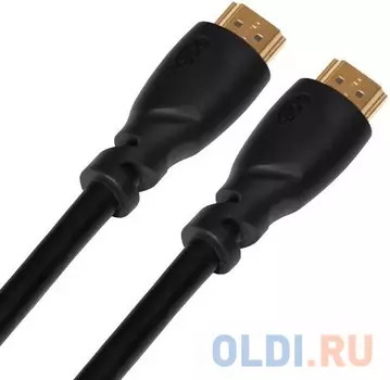 Кабель HDMI 0.3м Green Connection GCR-HM311-0.3m круглый черный