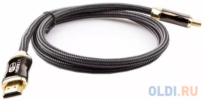 Кабель HDMI 19M/M,ver. 2.1, 8K@60 Hz 1m метал разъемы, Telecom 