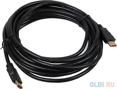 Кабель HDMI 1.5м Buro позолоченные контакты черный BHP HDMI V1.4 1,5M LOCK