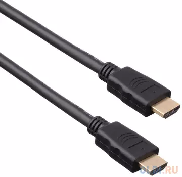 Кабель HDMI 1.8м Exegate EX194332RUS круглый черный
