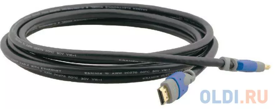 Кабель HDMI 1.8м Kramer C-HM/HM/PRO-6 круглый черный