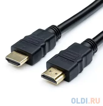 Кабель HDMI 1м Atcom STANDARD круглый черный
